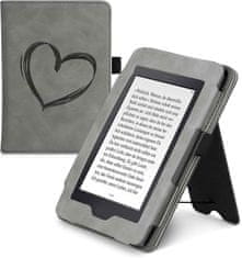 KW Mobile Puzdro KW Mobile - Brushed Heart - KW5567501 - pre Amazon Kindle Paperwhite 1/2/3 - šedé