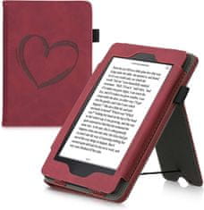 KW Puzdro KW Mobile - Nubuck Brushed Heart - KW5567502 - pre Amazon Kindle Paperwhite 1/2/3 - Dark Red