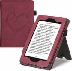 KW Mobile Puzdro KW Mobile - Nubuck Brushed Heart - KW5022204 - pre Amazon Kindle Paperwhite 4 (2018) - Dark Red