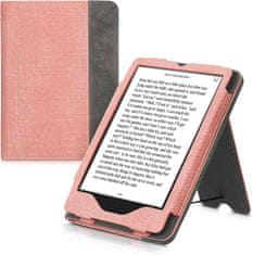 KW Mobile Púzdro KW Mobile Double Leather - KW5626107 - pre Amazon Kindle Paperwhite 5 (2021) - šedá, ružová