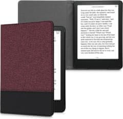 KW Púzdro KW Mobile - Leather And Canvas - KW5715720 - pre Amazon Kindle Paperwhite 5 (2021) - červené, čierne