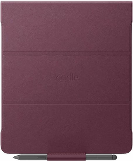 Amazon Originálne puzdro Amazon Kindle Scribe - KSLEBL, pravá koža, stojan, červené (Merlot)