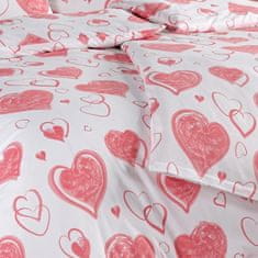 BedTex Bavlnené posteľné obliečky Pink Love