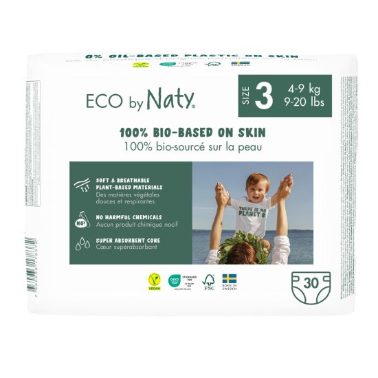 ECO by Naty Plienky jednorazové 3 (4-9 kg) 30 ks