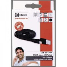 EMOS USB kábel SM7013BL USB kabel 2.0 A/M - i16P/M 1m černý