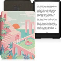 KW Puzdro KW Mobile - Summer Vibes - KW5781009 - pre Amazon Kindle Paperwhite 5 (2021) - viacfarebné, vrecko na ruku