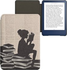 KW Puzdro KW Mobile - Girl And Books - KW5998913 - pre Amazon Kindle 2022 - viacfarebné