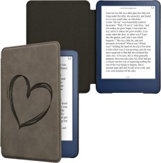 KW Puzdro KW Mobile - Brushed Heart - KW5999001 - pre Amazon Kindle 2022 - šedé