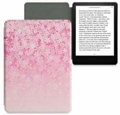 KW Púzdro KW Mobile - Pink Flowers - KW5625658 - pre Amazon Kindle Paperwhite 5 (2021) - viacfarebné