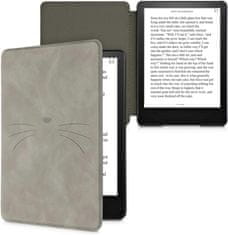 KW Puzdro KW Mobile - Meow Meow - KW5625705 - pre Amazon Kindle Paperwhite 5 (2021) - šedé