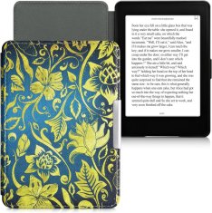 KW Puzdro KW Mobile - Gold Flowers - KW4556948 - pre Amazon Kindle Paperwhite 1/2/3 - viacfarebné