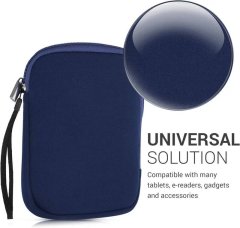 KW Púzdro KW Mobile Neoprene Zipper - KW5033417 - Univerzálne púzdro pre čítačky 6" - tmavo modré