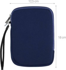 KW Púzdro KW Mobile Neoprene Zipper - KW5033417 - Univerzálne púzdro pre čítačky 6" - tmavo modré