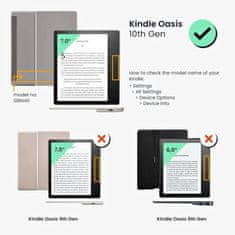 KW Puzdro KW Mobile - Meow Meow - KW5697208 - pre Amazon Kindle Oasis 2/3 - šedé