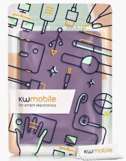 KW Puzdro KW Mobile - Embossed Small Flowers - KW5781023 - pre Amazon Kindle Paperwhite 5 (2021) - fialové, vrecko na ruku