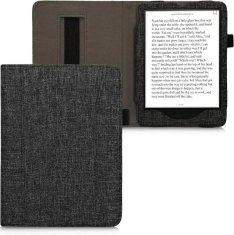 KW Puzdro KW Mobile - Fabric Flip - KW5971819 - pre Amazon Kindle Paperwhite 4 (2018) - tmavo šedé