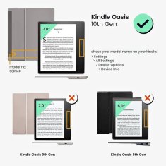 KW Puzdro KW Mobile Felt Fabric - KW5062301 - pre Amazon Kindle Oasis 2/3 - šedé