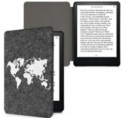 KW Puzdro KW Mobile Felt Travel Outline - KW5626008 - pre Amazon Kindle Paperwhite 5 (2021) - tmavo šedé