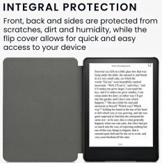 KW Puzdro KW Mobile Felt Travel Outline - KW5626008 - pre Amazon Kindle Paperwhite 5 (2021) - tmavo šedé