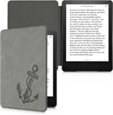 KW Puzdro KW Mobile - Vintage Anchor - KW5625709 - pre Amazon Kindle Paperwhite 5 (2021) - šedé