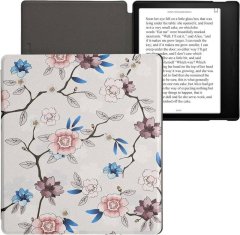 KW Puzdro KW Mobile - Flower Leaf - KW4941742 - pre Amazon Kindle Oasis 2/3 - viacfarebné