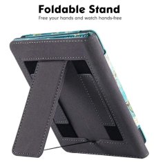 Durable Lock Fortress FT4007 - puzdro so stojanom pre Pocketbook 743 (G/C/K) - motív Blue Garden, magnet, AutoSleep