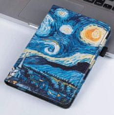 Fortress Fortress FT4015 Premium - puzdro so stojanom pre Amazon Kindle Paperwhite 5 (2021) - motív Gogh, magnet, AutoSleep