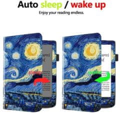 Durable Lock ARMORI Holder T048 - puzdro so stojanom pre Pocketbook 629/634 Verse (Pro) - motív Gogh, magnet, AutoSleep