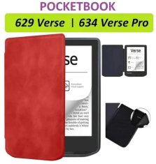 Durable Lock Armori Trimer T052, púzdro pre Pocketbook 629 Verse / 634 Verse Pro - magnetické zatváranie, AutoSleep, červené