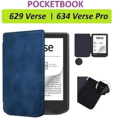 Durable Lock Armori Trimer T055, púzdro pre Pocketbook 629 Verse / 634 Verse Pro - magnetické zatváranie, AutoSleep, tmavo modré