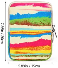 Durable Lock ARMORI Zipper Z078 - motív Painting - Univerzálne púzdro pre čítačky 6" - textilné, zips