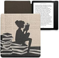 KW Mobile Puzdro KW Mobile - Girl And Books - KW4941734 - pre Amazon Kindle Oasis 2/3 - viacfarebné