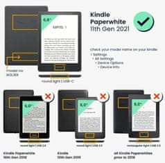 KW Mobile Puzdro KW Mobile Felt Fabric - KW5625919 - pre Amazon Kindle Paperwhite 5 (2021) - šedé