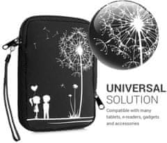 KW Mobile Puzdro KW Mobile Dandelion Love - KW5033506 - Univerzálne puzdro pre čítačky 6" - čierne