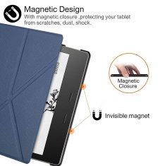 Durable Lock Obal Durable Lock Origami DLO-03 na Amazon Kindle Oasis 2/3 - tmavo modré