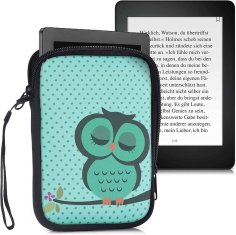 KW Púzdro KW Mobile Sleeping Owl - KW5033510 - Univerzálne púzdro pre čítačky 6" - tyrkysové