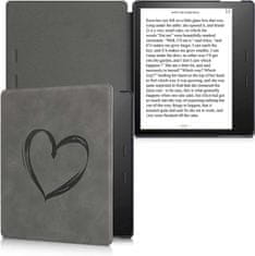 KW Mobile Puzdro KW Mobile - Brushed Heart - KW5697202 - pre Amazon Kindle Oasis 2/3 - šedé