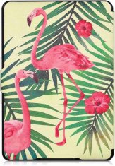 KW Puzdro KW Mobile - Flamingos & Palm Trees - KW2582427 - pre Amazon Kindle Paperwhite 1/2/3 - svetlo zelené