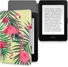 KW Puzdro KW Mobile - Flamingos & Palm Trees - KW2582427 - pre Amazon Kindle Paperwhite 1/2/3 - svetlo zelené