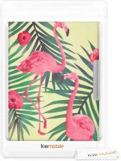 KW Puzdro KW Mobile - Flamingos & Palm Trees - KW2582427 - pre Amazon Kindle Paperwhite 1/2/3 - svetlo zelené