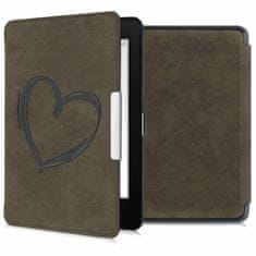 KW Mobile Puzdro KW Mobile Felt Brushed Heart - KW5492402 - pre Amazon Kindle Paperwhite 4 (2018) - hnedé