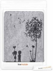 KW Puzdro KW Mobile Felt Dandelion Love - KW4848903 - pre Amazon Kindle Paperwhite 4 (2018) - šedé