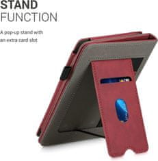 KW Puzdro KW Mobile - Nubuck Brushed Heart - KW5567502 - pre Amazon Kindle Paperwhite 1/2/3 - Dark Red