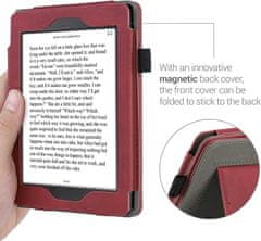 KW Puzdro KW Mobile - Nubuck Brushed Heart - KW5567502 - pre Amazon Kindle Paperwhite 1/2/3 - Dark Red