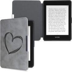 KW Mobile Puzdro KW Mobile - Brushed Heart - KW4974707 - pre Amazon Kindle Paperwhite 1/2/3 - šedé