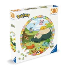 Kruhové puzzle Roztomilí Pokémoni 500 dílků