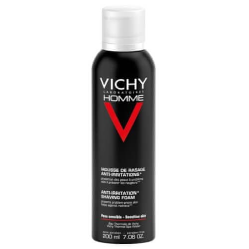 Vichy Pena na holenie pre mužov na citlivú a podráždenú pleť Homme (Shaving Foam) 200 ml