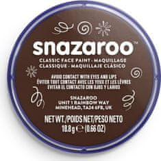 Snazaroo Farba na tvár Tmavo hnedá (Dark Brown) 18ml