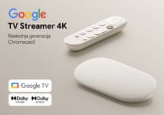 Google Streamovacie zariadenie TV Streamer 4K, Porcelain