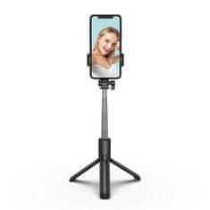 MG Telescopic Bluetooth selfie tyč 1m, čierna